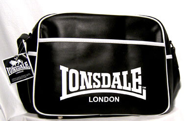 BOLSO LONSDALE NEGRO Y BLANCO NUEVO